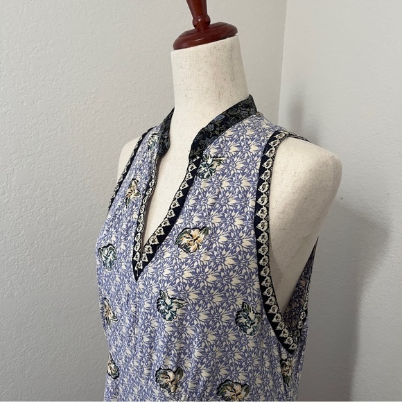 Nostalgia Women's Dress Size L Printed Hippy Boho Knee Length Rayon - Picture 3 of 8